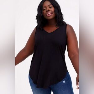 Torrid Super Soft Black tunic tank top